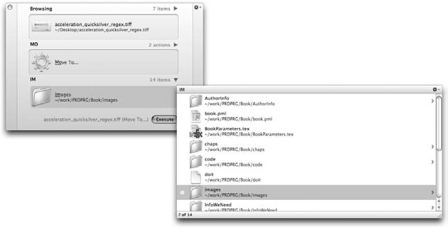 图2-3. Quicksilver的第三个面板指示移动目标