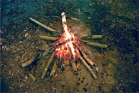 星形火堆或猎人火堆